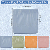 4Pcs 4 Colors PU Leather Multipurpose Shrapnel Makeup Bags ABAG-CL0001-06-2