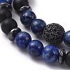 Stretch Bracelet Sets BJEW-JB05028-01-2