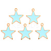 Alloy Enamel Pendants ENAM-R059-01A-RS-1