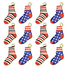 20Pcs 2 Colors Alloy Enamel Christmas Theme Pendants PALLOY-CJ0001-138-1