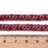 AB Color Plated Opaque Glass Beads Strands GLAA-T026-3x6mm-P14-4