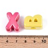 UV Plating Opaque Acrylic European Beads SACR-N019-02-4