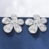 304 Stainless Steel Stud Earrings for Women EJEW-K306-13P-2