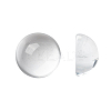 Transparent Half Round Glass Cabochons X-GGLA-R027-18mm-1