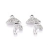 Rack Plating Alloy Rhinestone Pendants PALLOY-T091-27M-P-2