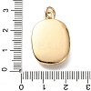Golden Tone Brass Enamel Pendants KK-CBADFD5-03G-B-3