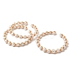 Brass Wire Wrapped Natural Pearl Open Cuff Bangles for Women BJEW-D453-04G-4