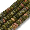 Natural Unakite Beads Strands G-G317-A15-3x6mm-2