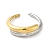 304 Stainless Steel Cuff Double Layered Rings RJEW-Q807-02G-2