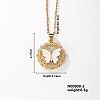 Cute Brass Micro Pave Clear Cubic Zirconia Pendant Necklaces for Women RS8490-1-1