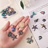 24 Pcs Ocean Themed 316L Surgical Stainless Steel  Pendants JX096A-3