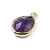 Natural Gemstone Faceted Pendants G-U019-05G-3