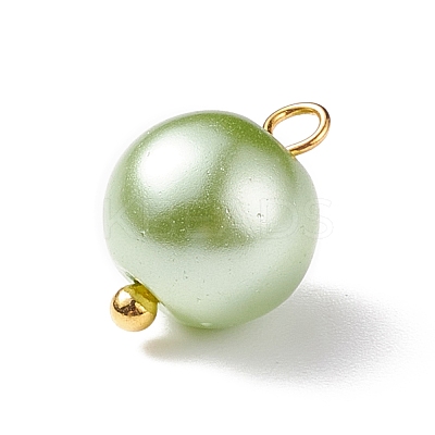 Glass Pearl Pendants PALLOY-JF01880-03-1