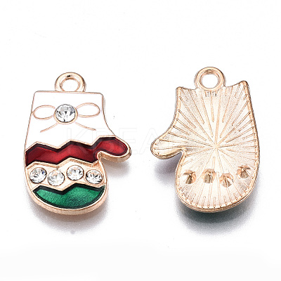 Alloy Enamel Pendants X-ENAM-Q442-032-RS-1