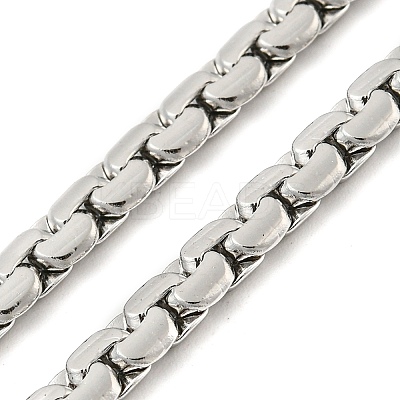201 Stainless Steel Chain Necklaces LS-NJEW-P295-02P-1-1
