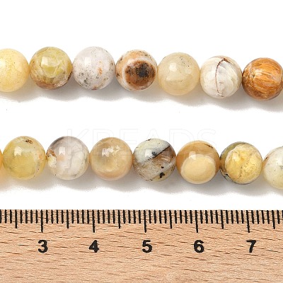 Natural Yellow Opal Beads Strands LS-G-I213-18-8mm-1