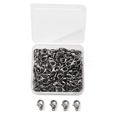 Zinc Alloy Lobster Claw Clasps PALLOY-YW0001-12B-1