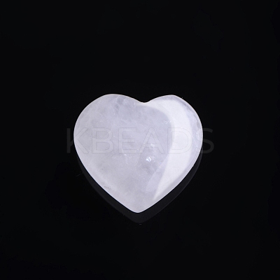 Natural Quartz Crystal Love Heart Stone LS-PW-WG32553-08-1