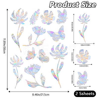 PVC Waterproof Shopwindow Decorative Sticker DIY-WH20007-17K-1