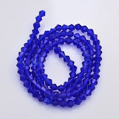 Faceted Bicone Glass Beads Strands LS-EGLA-P017-3mm-08-1