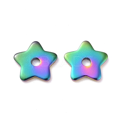 Rainbow Color Ion Plating(IP) 304 Stainless Steel Beads STAS-D185-02M-02-1