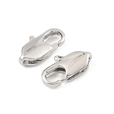 SHEGRACE Brass Lobster Claw Clasps XGR0006P-07P-1