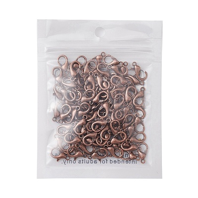 Zinc Alloy Lobster Claw Clasps FIND-FS0001-75R-1