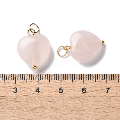 Natural Rose Quartz Pendants STAS-C120-09G-1