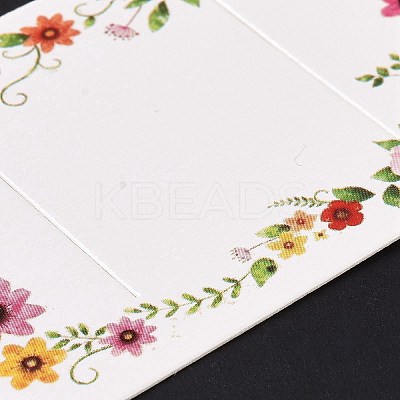 Rectangle Paper Hair Clip Display Cards DIY-B061-02D-1