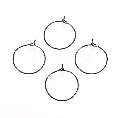 316L Surgical Stainless Steel Hoop Earring Findings X-STAS-D164-03B-1