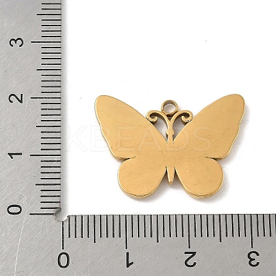 304 Stainless Steel Pendants STAS-P388-09G-1