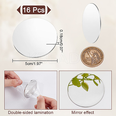 16Pcs 201 Stainless Steel Cabochons FIND-NB0005-30-1