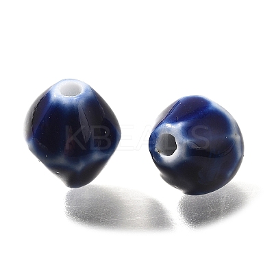 Vintage Style Glazed Ceramic Porcelain Beads PORC-H013-01-18-1
