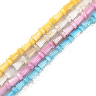 Natural Freshwater Shell Beads Strands SHEL-G013-02-1