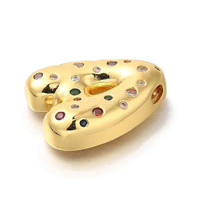 Brass Cubic Zirconia Pendants KK-M295-13G-A-1