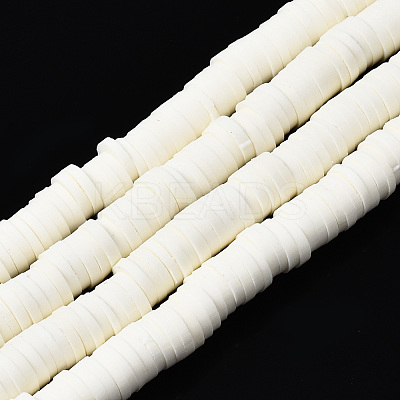Handmade Polymer Clay Beads Strands CLAY-R089-6mm-133-1