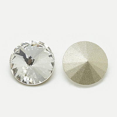 Pointed Back Glass Rhinestone Cabochons RGLA-T086-18mm-1