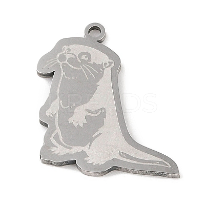 Non-Tarnish 201 Stainless Steel Pendants STAS-C095-38P-1