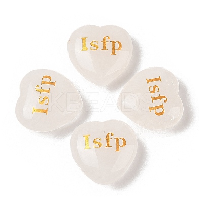 Natural Quartz Crystal Heart Engraving MBTI Figurines Statues for Home Office Desk Decorations X1-G-K353-05D-1