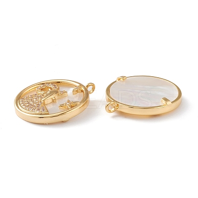 Real 18K Gold Plated Brass Micro Pave Clear Cubic Zirconia Pendants ZIRC-Z007-22C-1