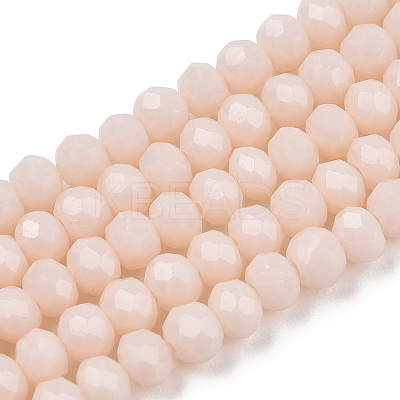 Opaque Solid Color Glass Beads Strands EGLA-A034-P3mm-D17-1