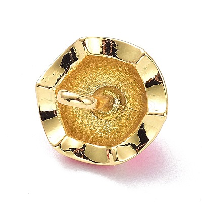Real 18K Gold Plated Brass Charms X1-KK-L188-24G-04-1