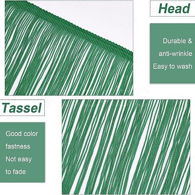 Polyester Latin Fringe Lace OCOR-WH0064-43A-1