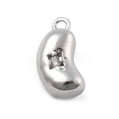 Brass Micro Pave Cubic Zirconia Pendants KK-D283-23P-1