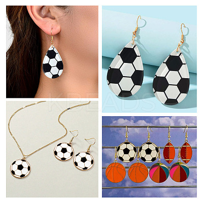 DIY Sports Themed Pendants Jewelry Making Finding Kits DIY-PJ0001-35-1