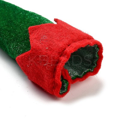 Christmas Clothes Felt Cloth & Iron Wine Bottle Cover Decoration LS-DJEW-K027-02B-1