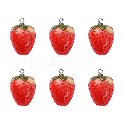 Opaque Resin Pendants RESI-YW0001-28-1