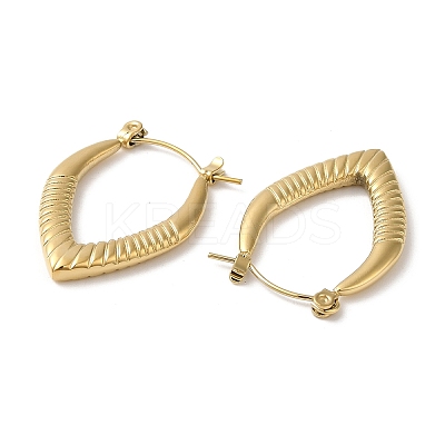 Rack Plating 304 Stainless Steel Hoop Earrings for Women EJEW-Z026-31G-1