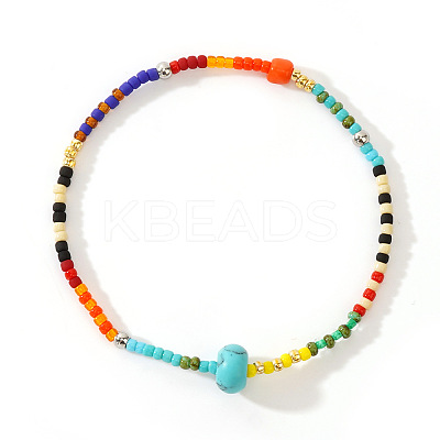 Bohemian Style Natural Mixd Gemstone Beaded Stretch Bracelets for Women LS-LO1270-1-1