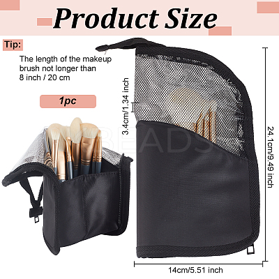 Portable Nylon & PVC Laser Transparent Cosmetic Storage Bags ABAG-WH0035-032B-1